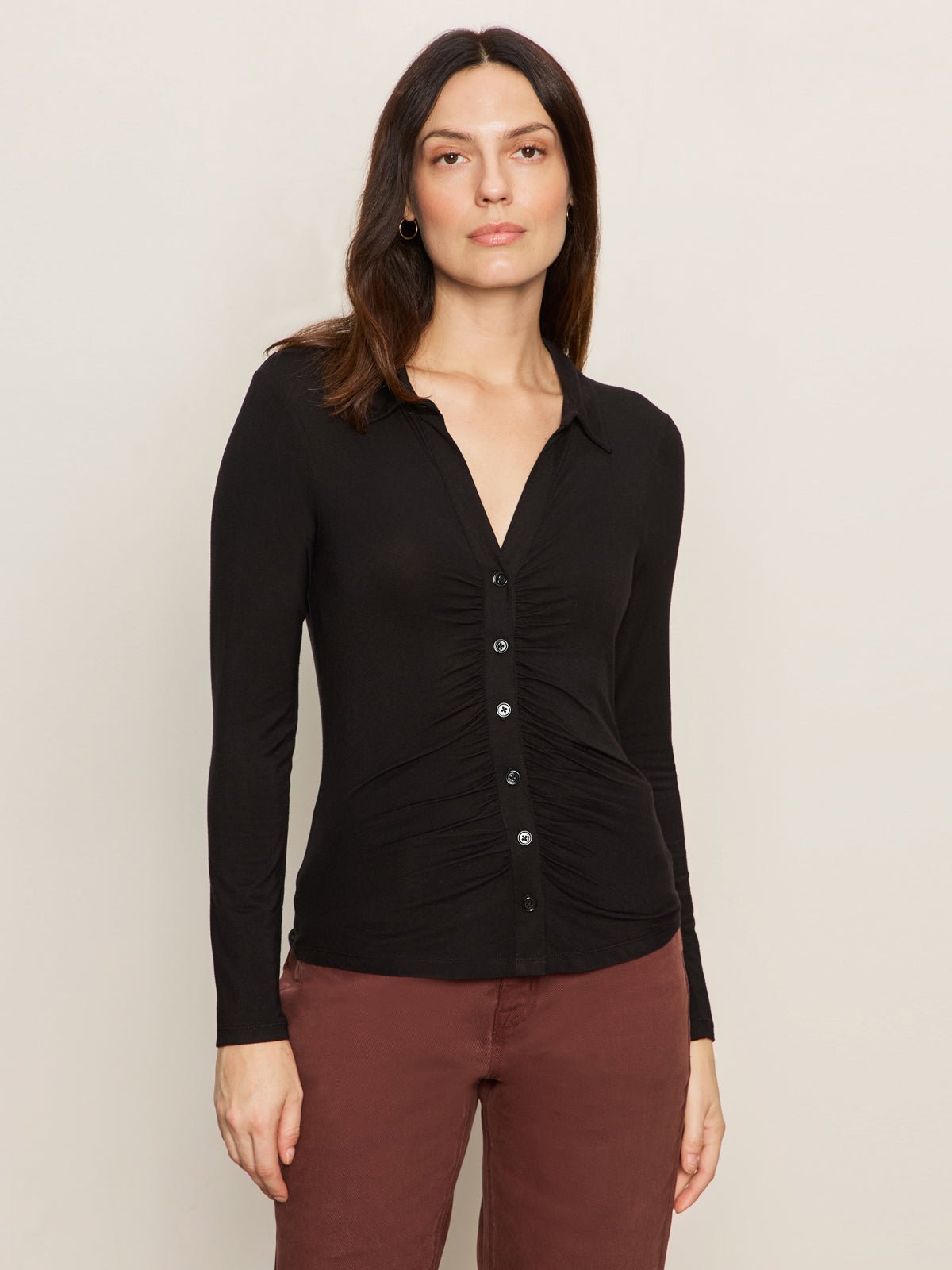 Sanctuary Clothing Premium - DREAMGIRL BUTTON UP BLACK