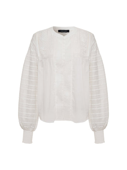 Sanctuary Clothing Quality - ADORE YOU EMBROIDERED BLOUSE WHITE