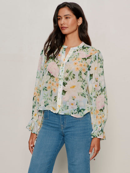 Sanctuary Clothing Exclusive - FEMME MUSE BUTTON BLOUSE SPRING FLORAL