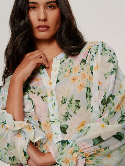 Sanctuary Clothing Exclusive - FEMME MUSE BUTTON BLOUSE SPRING FLORAL