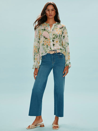 Sanctuary Clothing Exclusive - FEMME MUSE BUTTON BLOUSE SPRING FLORAL