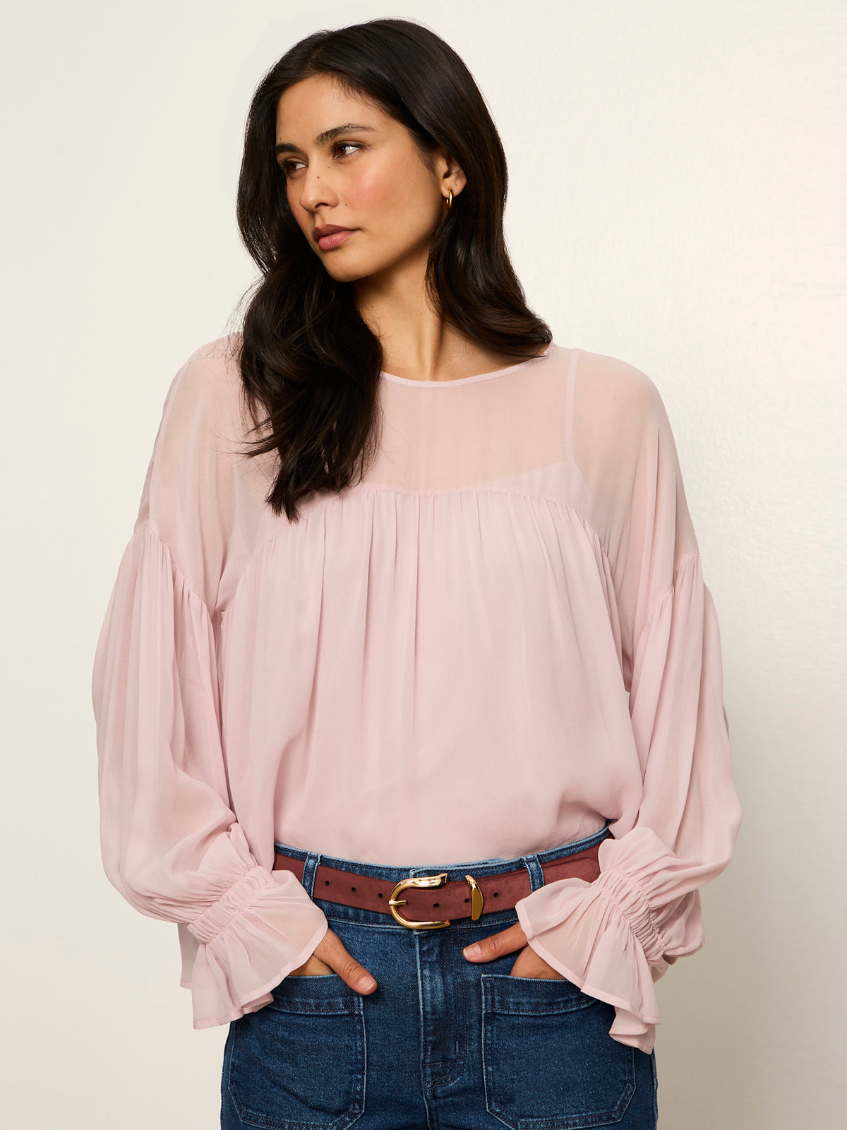 Sanctuary Clothing Everyday - KEEPSAKE VOLUME BLOUSE DRIED PETAL