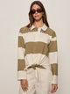 COVERT GREEN/COLLAGEN STRIPE