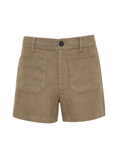 Sanctuary Clothing New - LINEN MARINE SHORT TIMBER