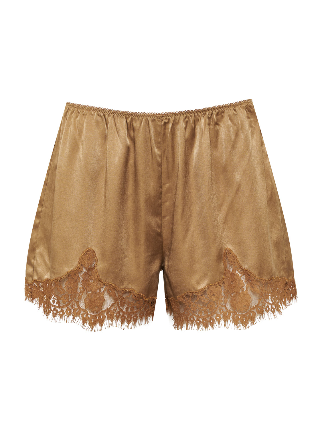 Sanctuary Clothing Smart Buy - TIMELESS SATIN LACE SHORT TOASTED COCONUT