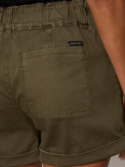 Sanctuary Clothing Deals - WANDER ON SHORT BURNT OLIVE