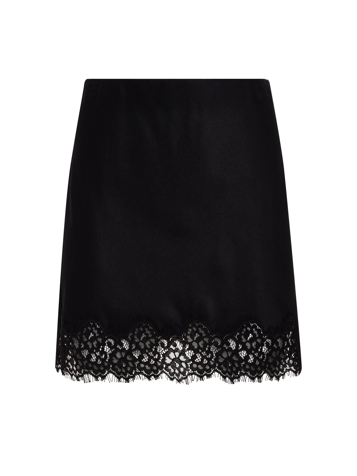 Sanctuary Clothing Everyday - EVERYDAY SATIN LACE MINI SKIRT BLACK