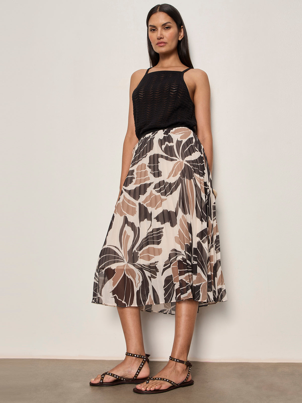 Sanctuary Clothing Top Pick - NOSTALGIA PLEATED MIDI SKIRT LOTUS