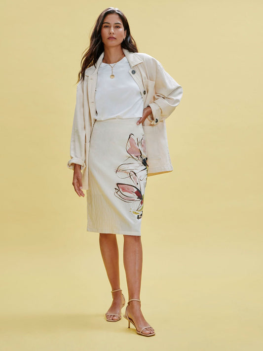 Sanctuary Clothing Customer Favorite - Spring Fleur Pencil Skirt Fleur