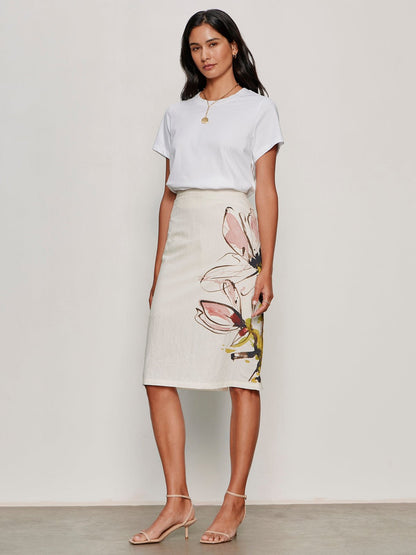 Sanctuary Clothing Customer Favorite - Spring Fleur Pencil Skirt Fleur