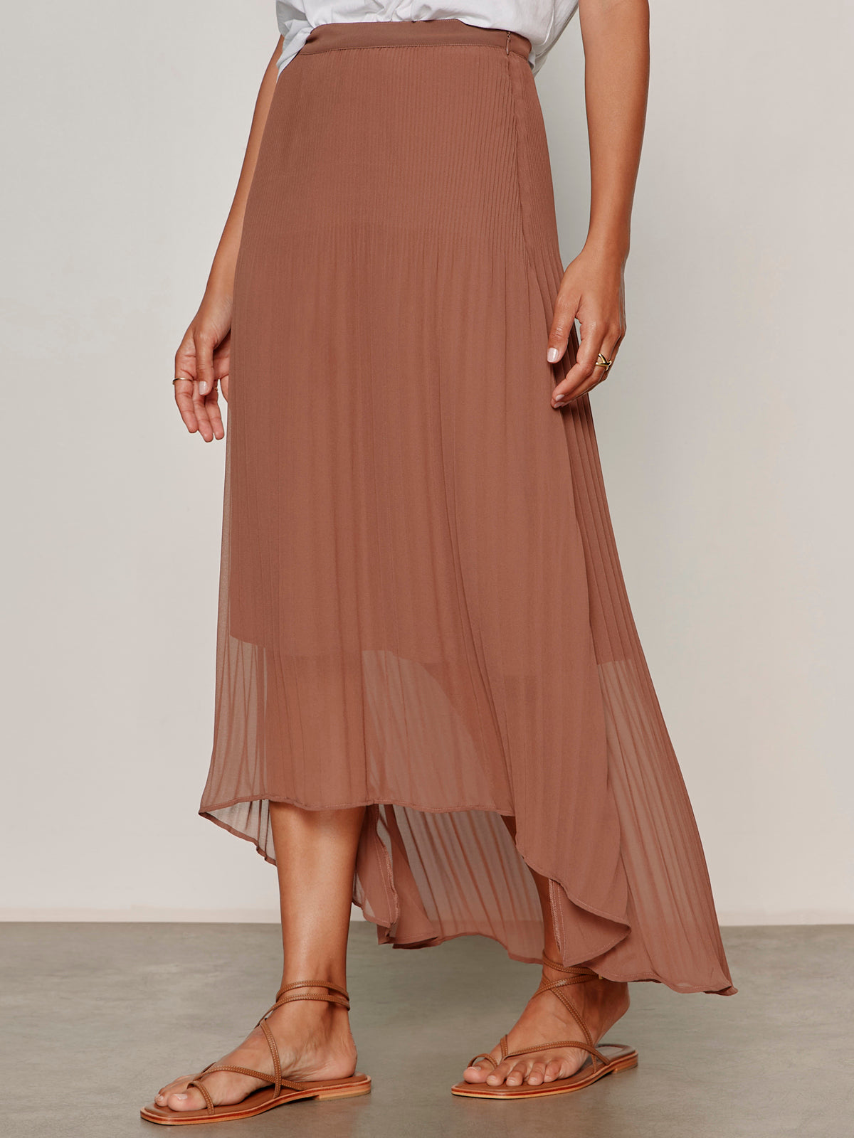 Sanctuary Clothing Smart Buy - MEANT TO BE PLEATED MIDI SKIRT MUD BATH