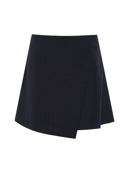 Sanctuary Clothing Quality - Playfull Mini Skirt Navy Pinstripe