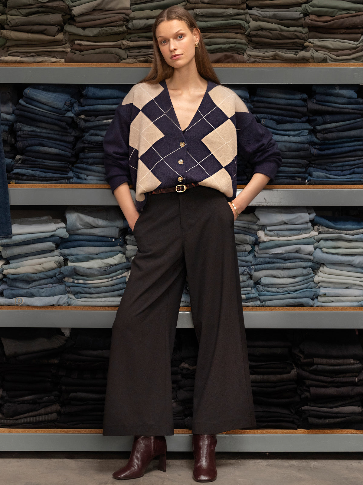 Sanctuary Clothing Trusted - Arden Cardigan Loma Argyle