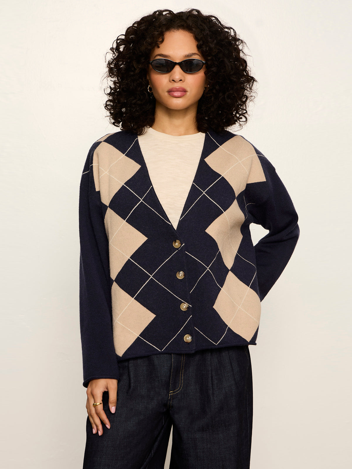 Sanctuary Clothing Trusted - Arden Cardigan Loma Argyle