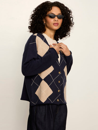 Sanctuary Clothing Trusted - Arden Cardigan Loma Argyle