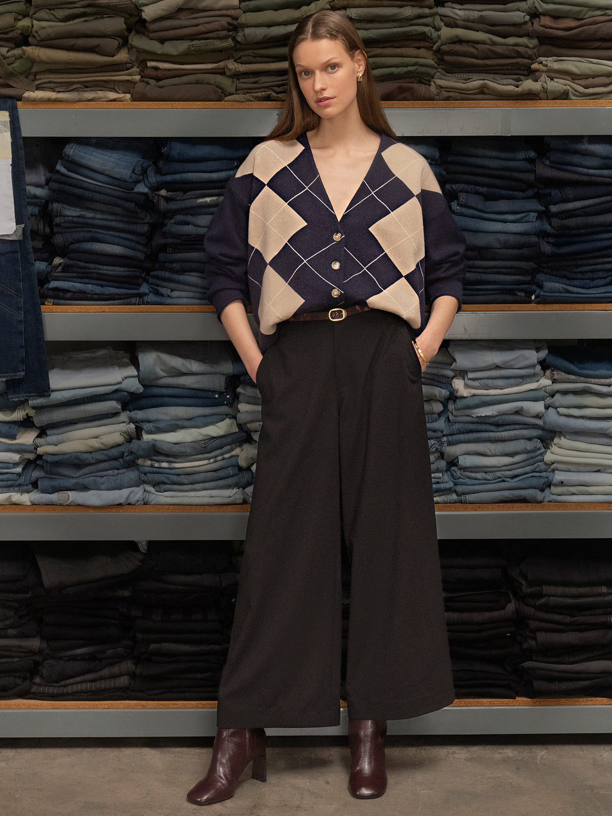 Sanctuary Clothing Trusted - Arden Cardigan Loma Argyle