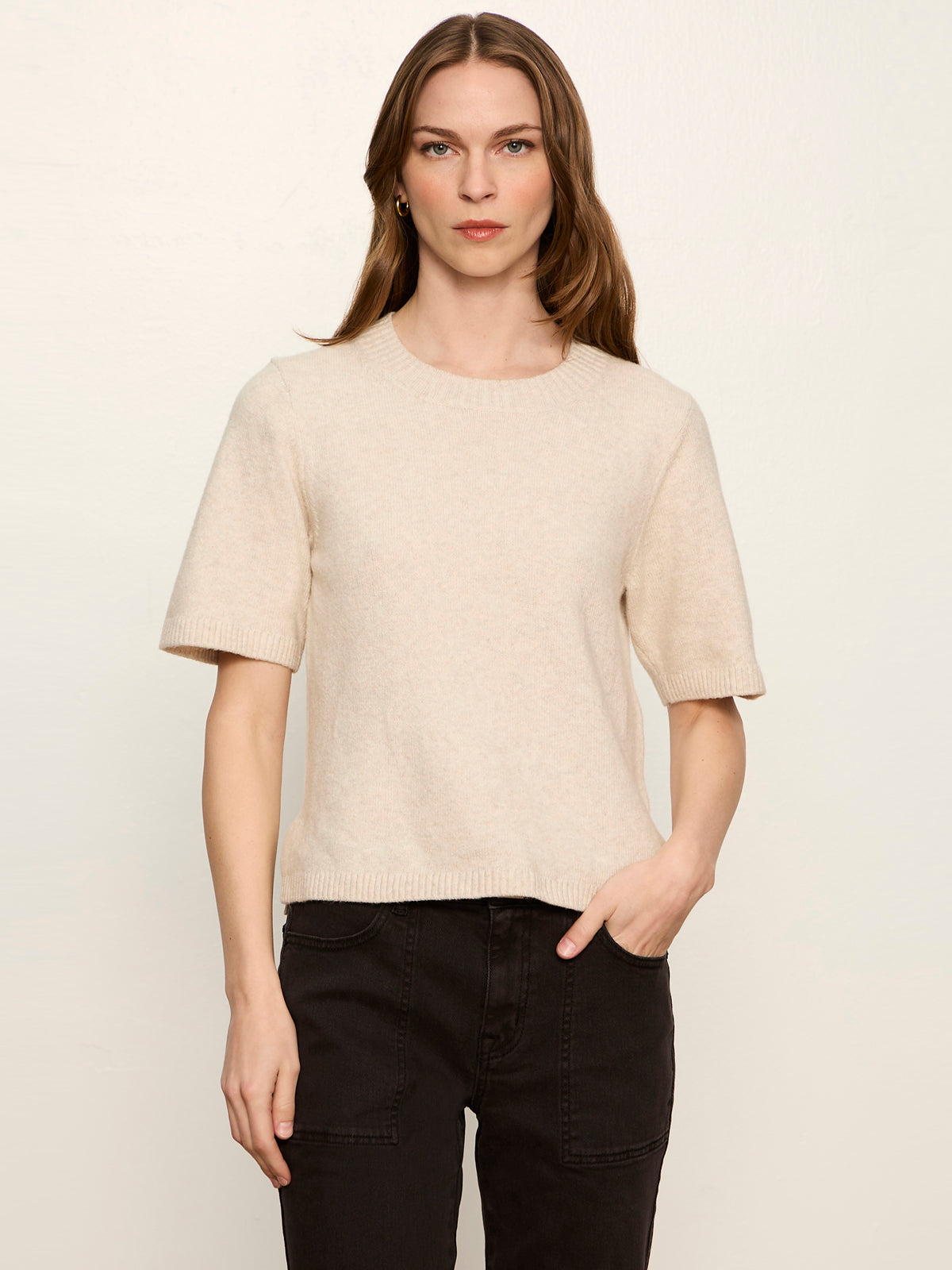 Sanctuary Clothing Exclusive - Perfect Sweater Tee Heather Dark Bone