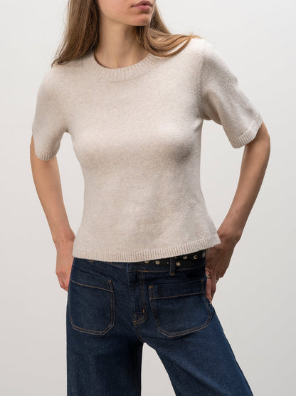 Sanctuary Clothing Exclusive - Perfect Sweater Tee Heather Dark Bone