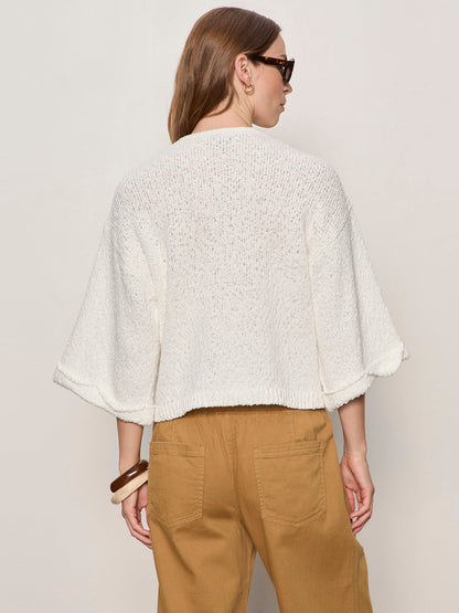 Sanctuary Clothing New - I'M YOURS BUTTON FRONT SWEATER CHALK