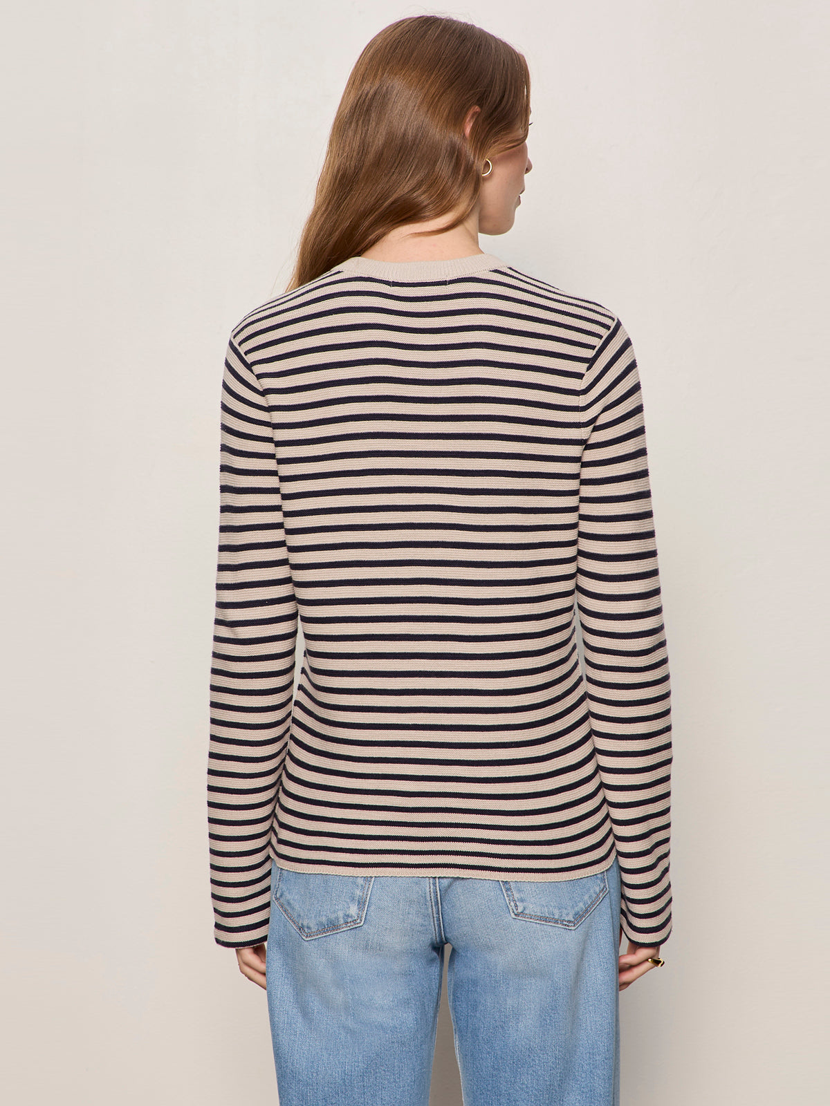Sanctuary Clothing Top Pick - EVERYDAY HENLEY SWEATER DARK OPAL/INKSTORM STRIPE