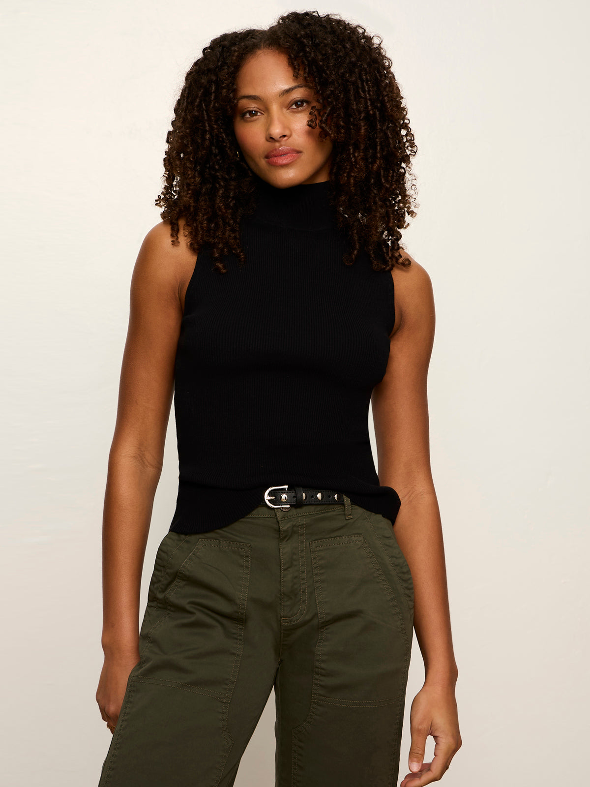 Sanctuary Clothing Discount - Nova Mock Neck Tank Black