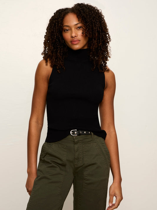 Sanctuary Clothing Discount - Nova Mock Neck Tank Black