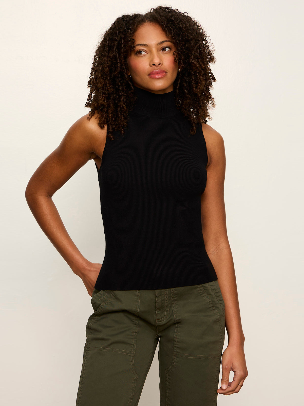 Sanctuary Clothing Discount - Nova Mock Neck Tank Black