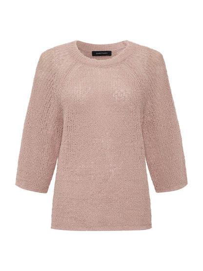 Sanctuary Clothing Hot Sale - RAGLAN SWEATER TEE BLEACHED PINK