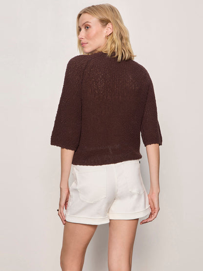 Sanctuary Clothing Classic - RAGLAN SWEATER TEE RICH SOIL