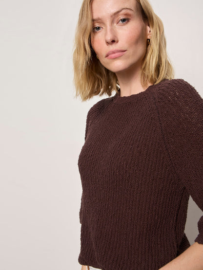 Sanctuary Clothing Classic - RAGLAN SWEATER TEE RICH SOIL