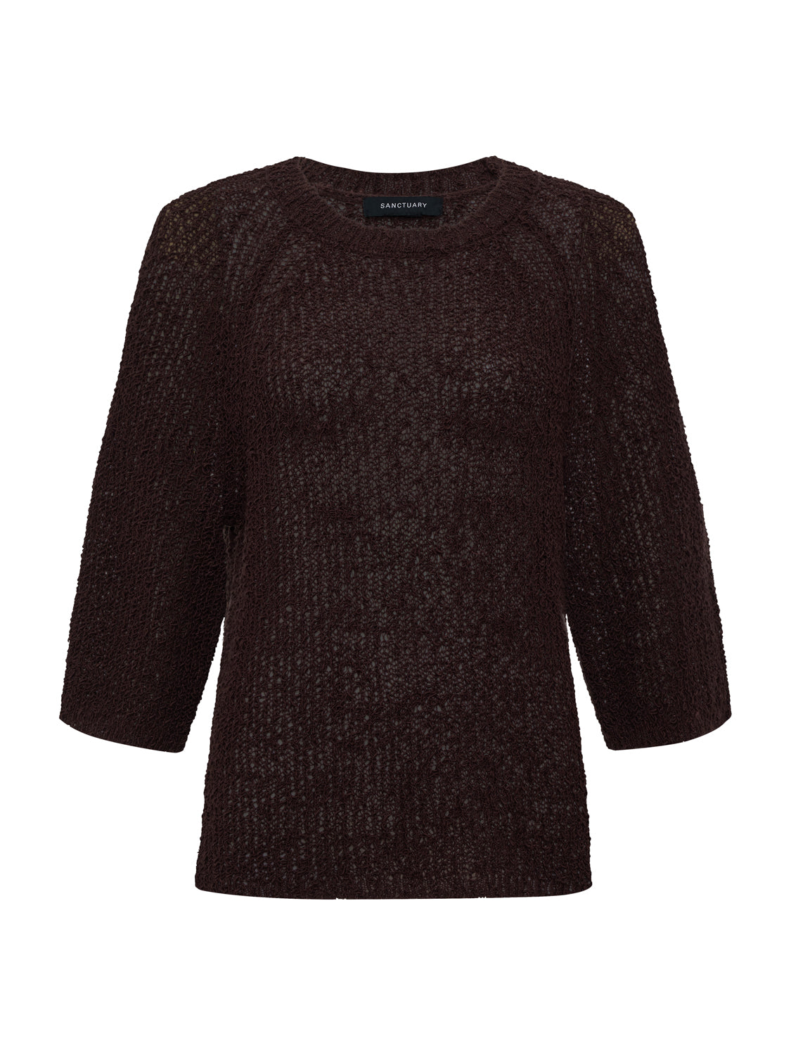Sanctuary Clothing Classic - RAGLAN SWEATER TEE RICH SOIL