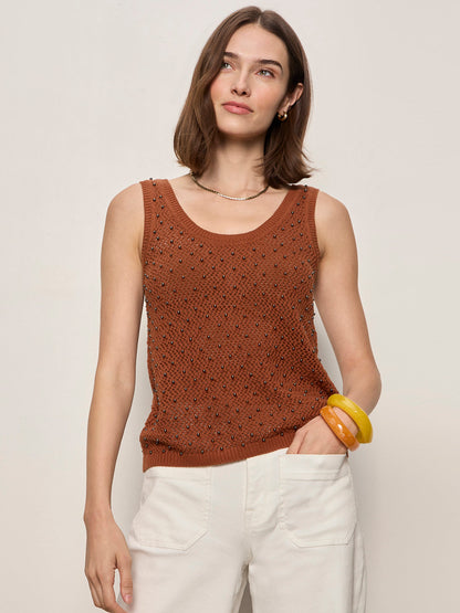 Sanctuary Clothing Hot Sale - DUNE STUDDED TANK ANCIENT CLAY