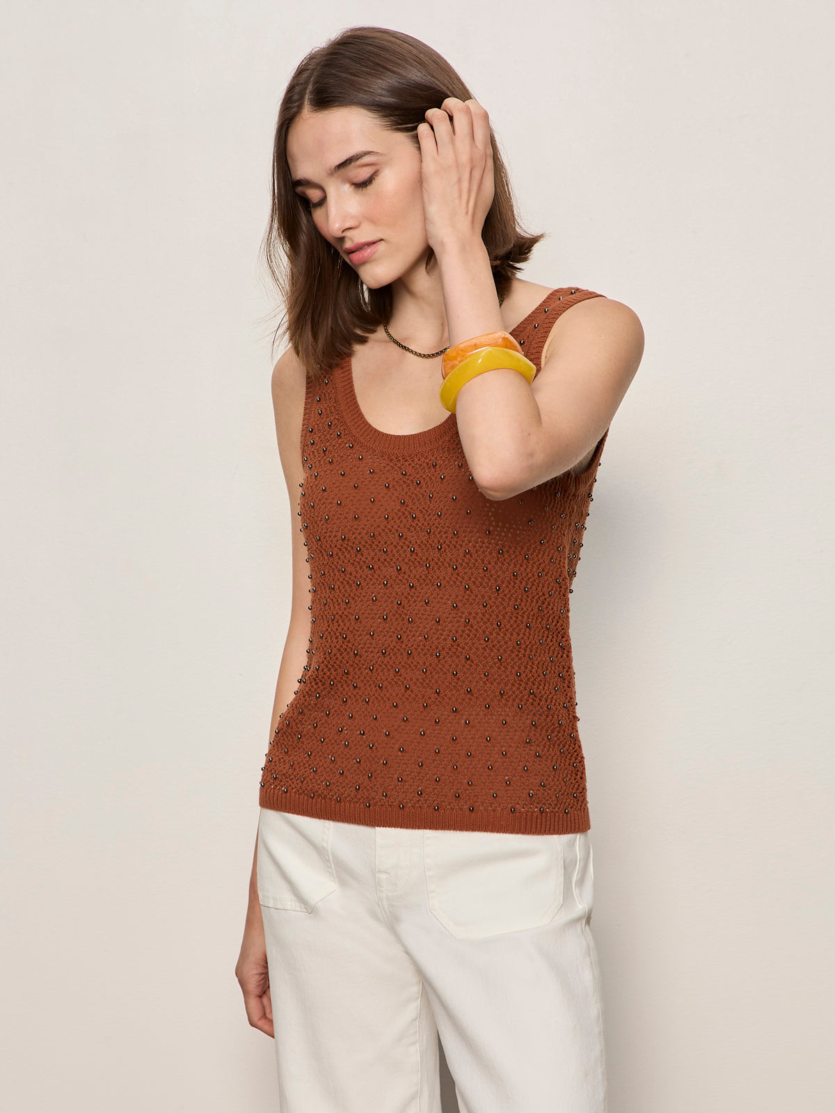 Sanctuary Clothing Hot Sale - DUNE STUDDED TANK ANCIENT CLAY