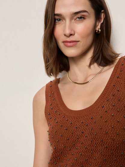 Sanctuary Clothing Hot Sale - DUNE STUDDED TANK ANCIENT CLAY
