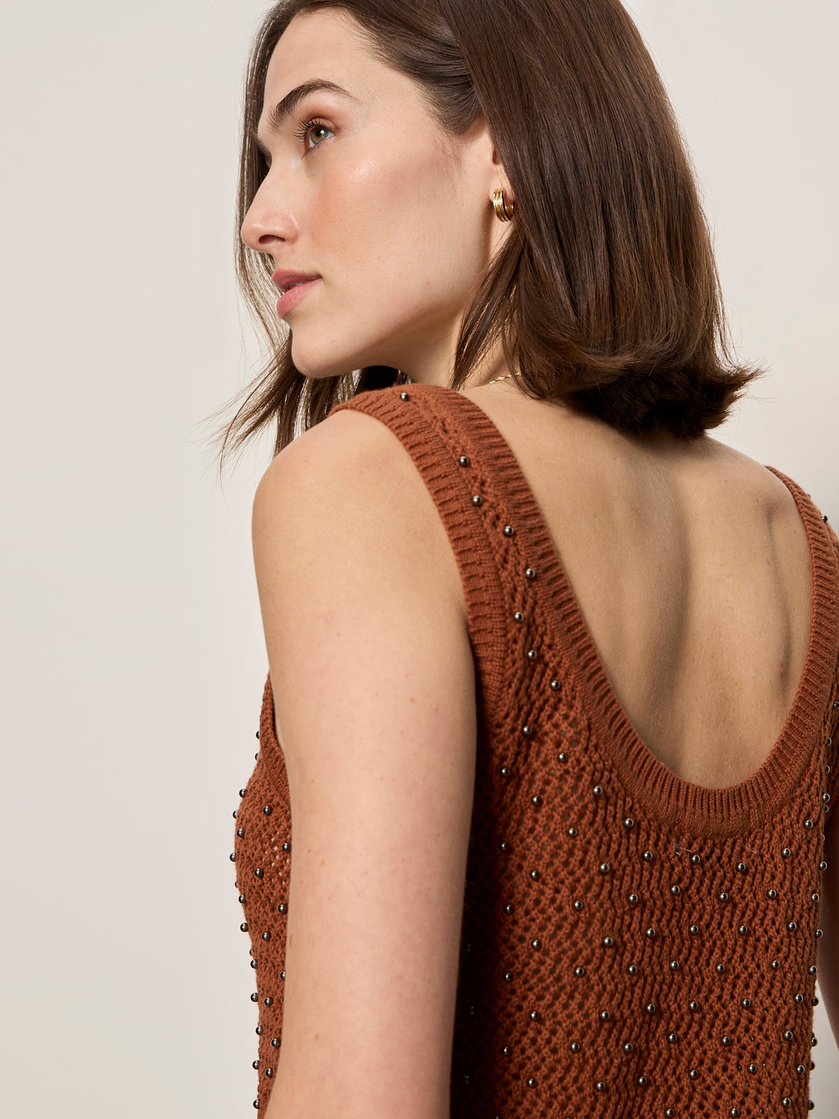 Sanctuary Clothing Hot Sale - DUNE STUDDED TANK ANCIENT CLAY