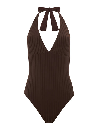 Sanctuary Clothing Popular - HALTER MIO W/ REMOVABLE CUPS ESPRESSO