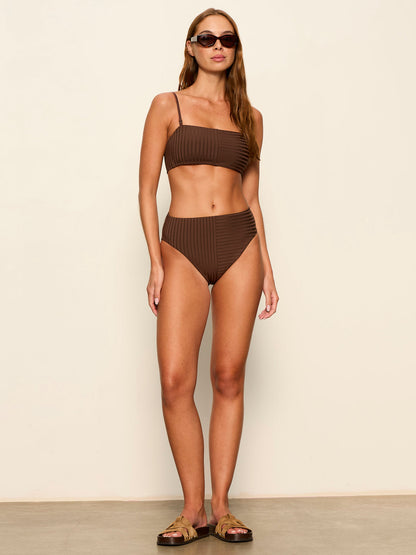 Sanctuary Clothing Classic - BANDEAU W/ REMOVABLE CUPS ESPRESSO