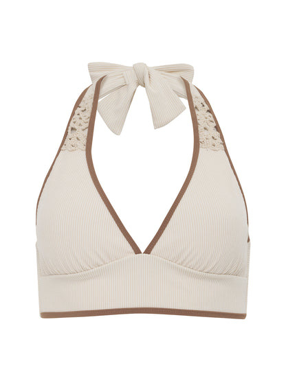 Sanctuary Clothing Best Seller - HALTER TALL TRI W/ REMOV. CUPS WHITE SAND