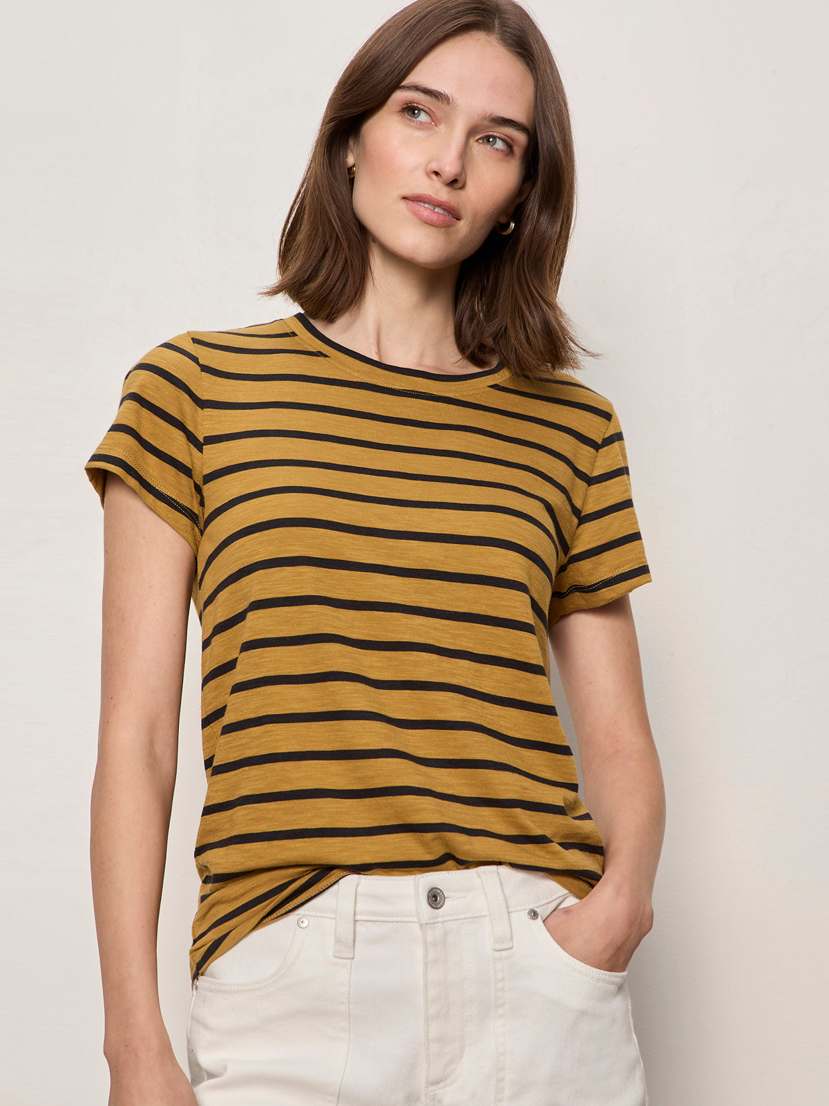 Sanctuary Clothing Smart Buy - THE PERFECT TEE CUMIN/BLACK STRIPE
