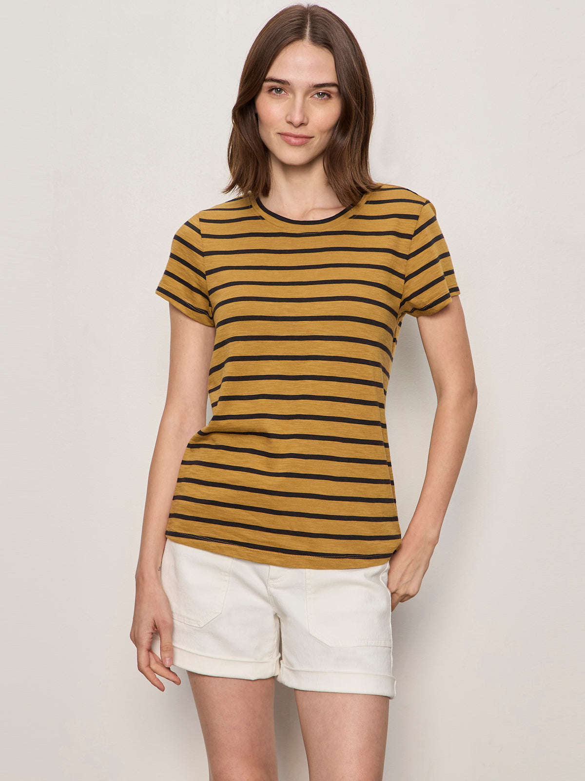 Sanctuary Clothing Smart Buy - THE PERFECT TEE CUMIN/BLACK STRIPE