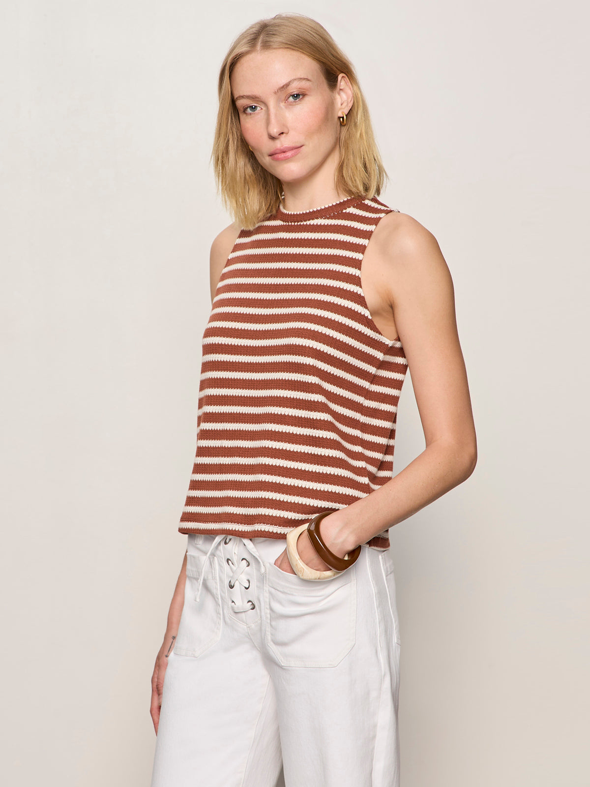Sanctuary Clothing Classic - CAMPARI TANK CLAY STRIPE