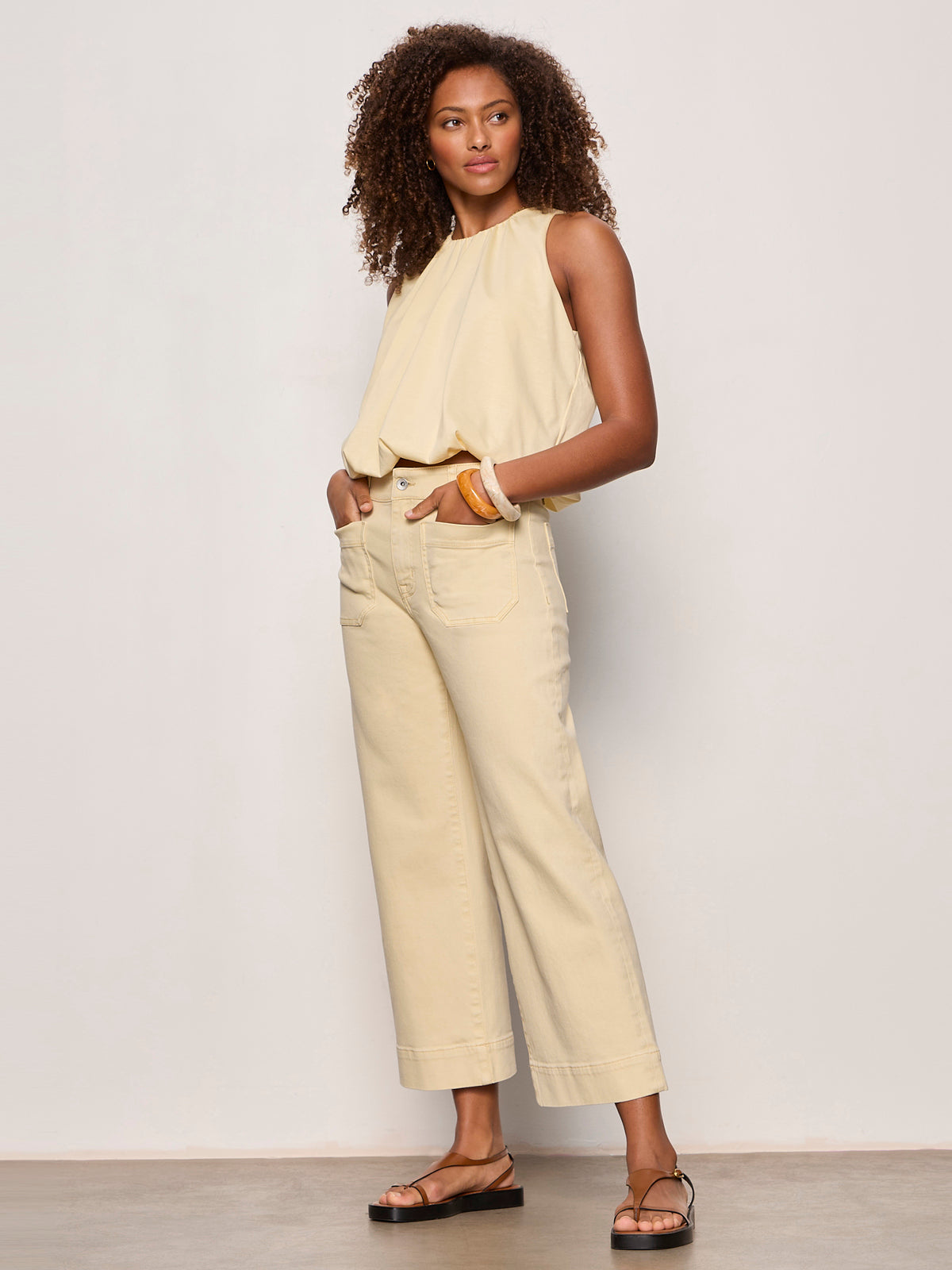 Sanctuary Clothing Popular - RETREAT BUBBLE TANK BANANA