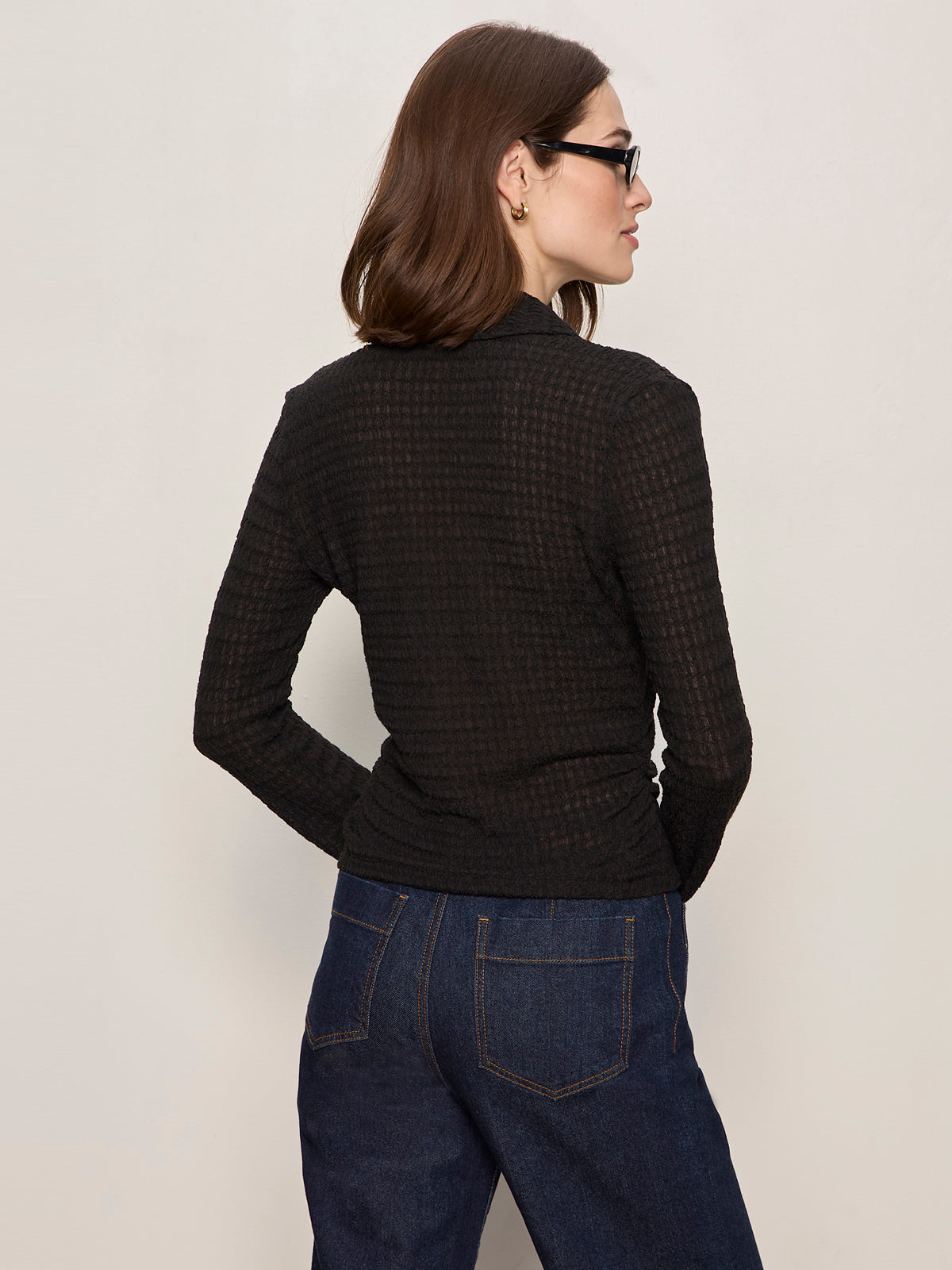 Sanctuary Clothing Discount - JUNO TEXTURED BUTTON FRONT BLACK