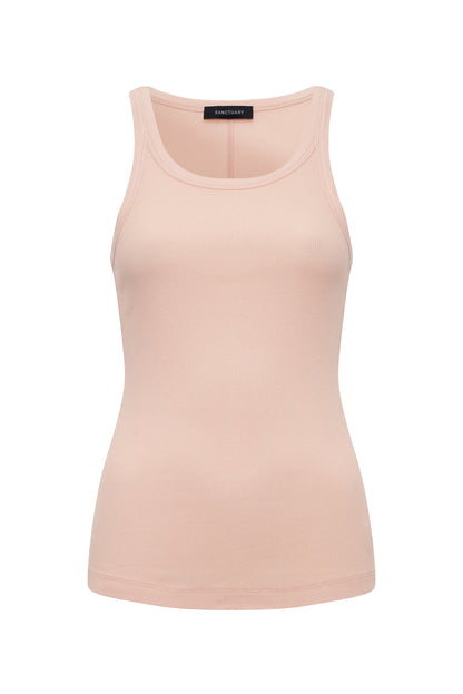 Sanctuary Clothing Featured - SPRINTER RIB TANK BLEACHED PINK