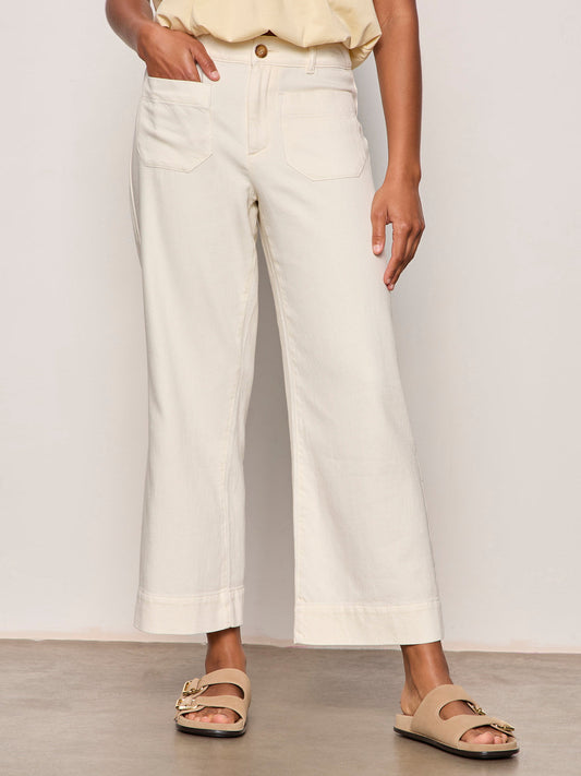 Sanctuary Clothing Deals - SOFT MARINE WIDE LEG CROP COLLAGEN