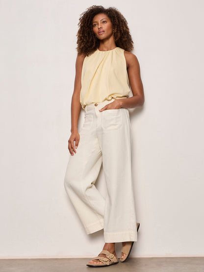 Sanctuary Clothing Deals - SOFT MARINE WIDE LEG CROP COLLAGEN