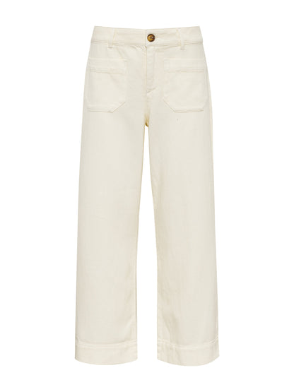 Sanctuary Clothing Deals - SOFT MARINE WIDE LEG CROP COLLAGEN