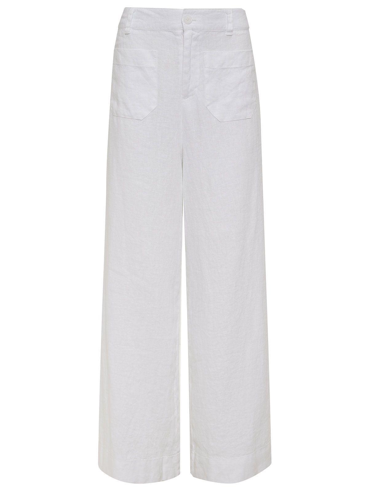 Sanctuary Clothing Trending - The Linen Marine Wide Leg Semi-High Rise Pant White