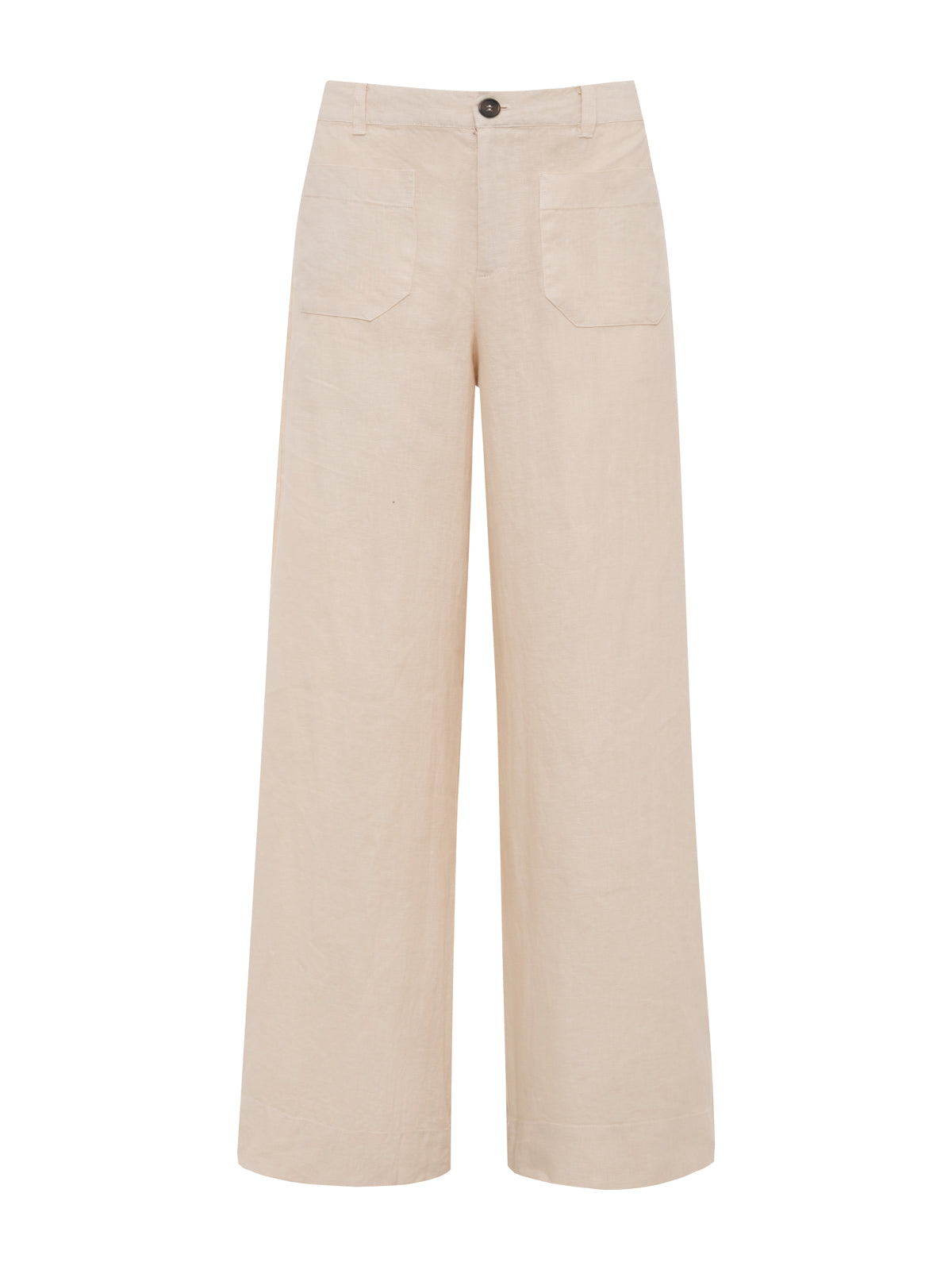 Sanctuary Clothing Trusted - The Linen Marine Wide Leg Pant Summer Sand