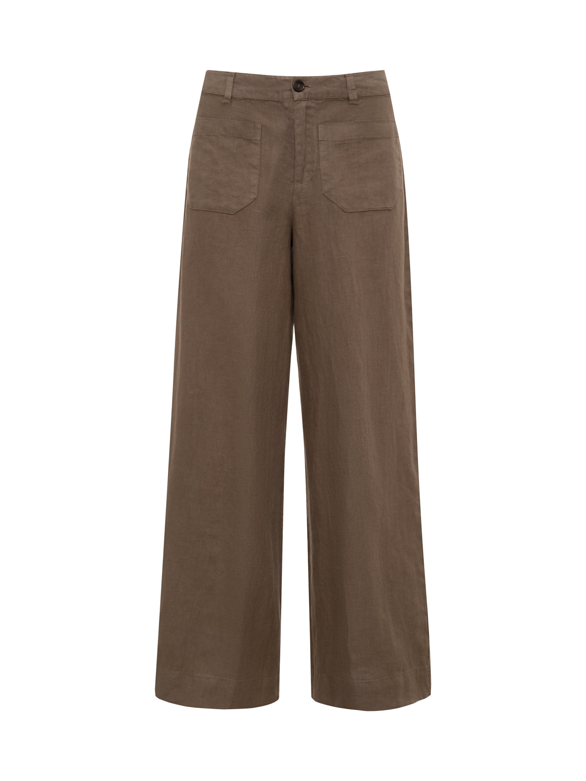 Sanctuary Clothing Everyday - The Linen Marine Wide Leg Pant Timber